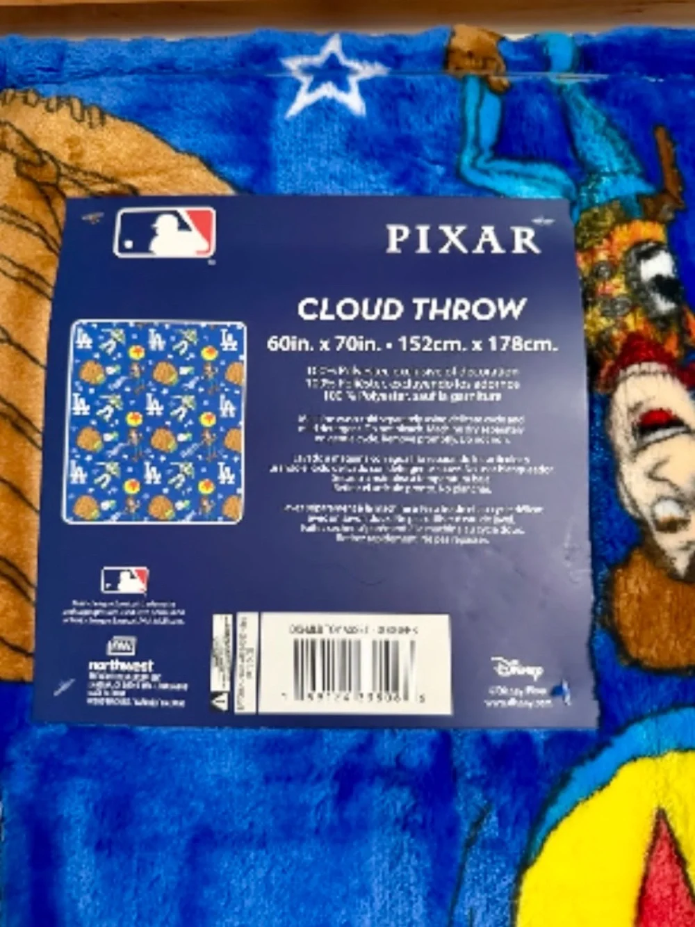 Toy Story Dodgers Blanket